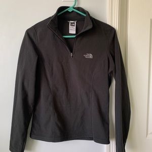 North Face black quarter zip fleece